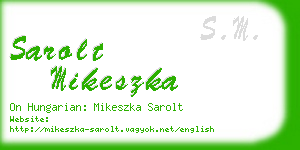 sarolt mikeszka business card